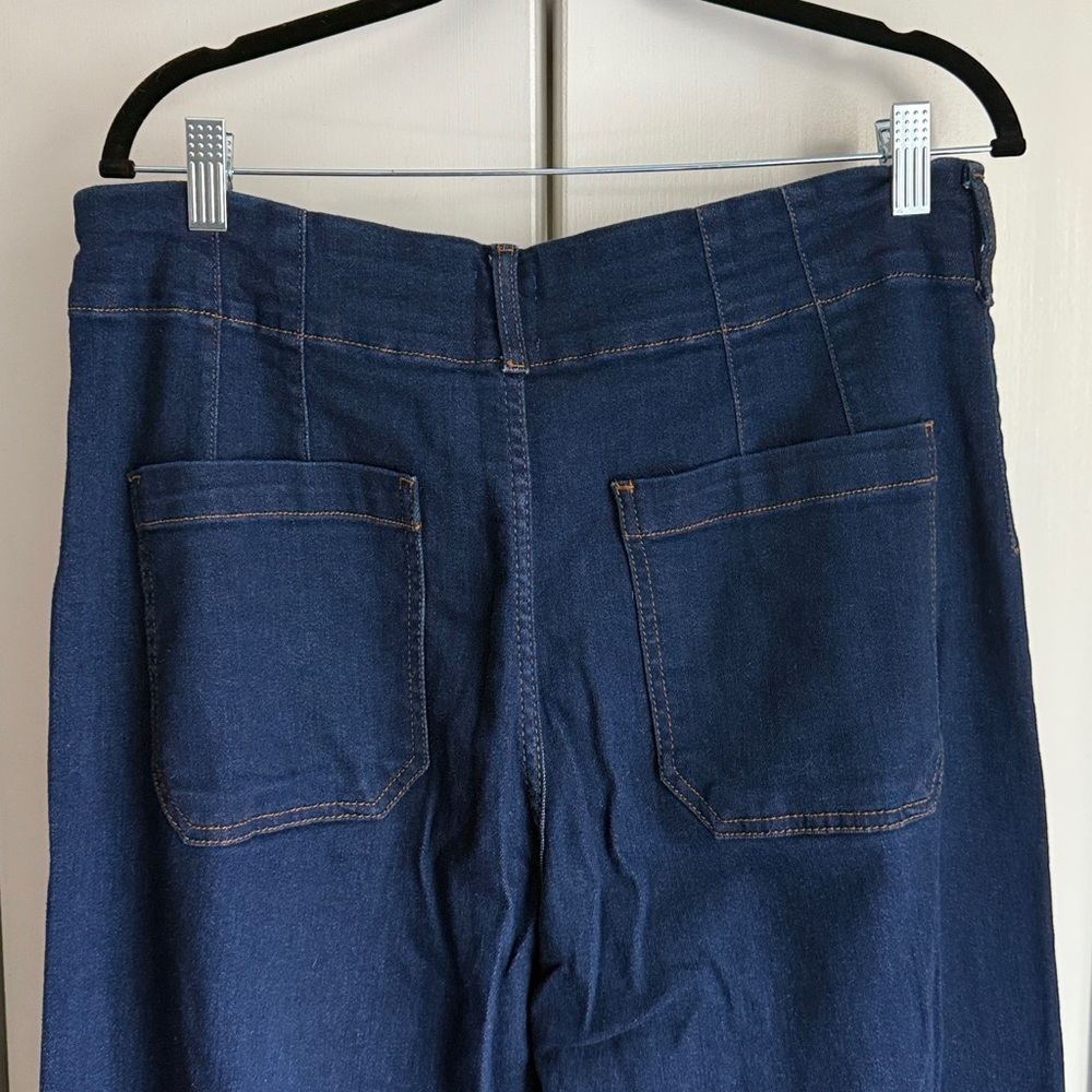 Anthropologie Maeve The Colette Full Length Wide Leg Jeans - Picture 8 of 12